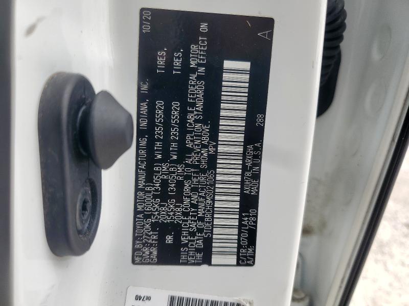 2021 TOYOTA HIGHLANDER - 5TDEBRCH9MS021065