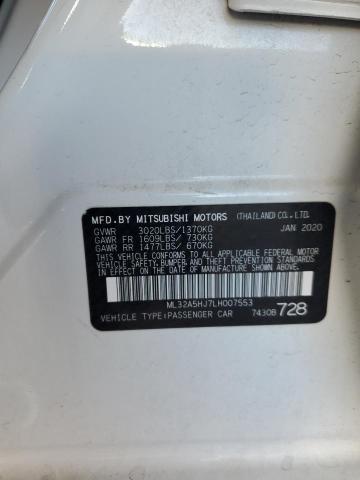 2020 MITSUBISHI MIRAGE LE ML32A5HJ7LH007553