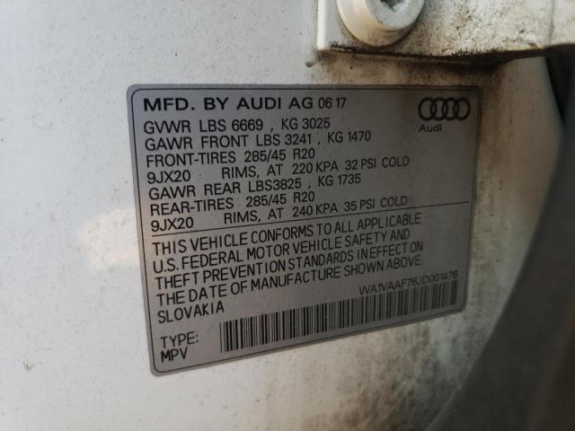 2018 AUDI Q7 PRESTIG WA1VAAF76JD001476