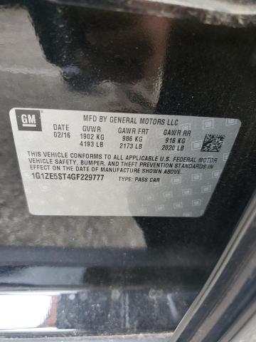 2016 CHEVROLET MALIBU LT 1G1ZE5ST4GF229777