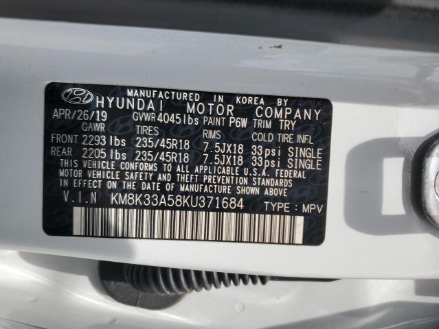 2019 HYUNDAI KONA LIMIT - KM8K33A58KU371684