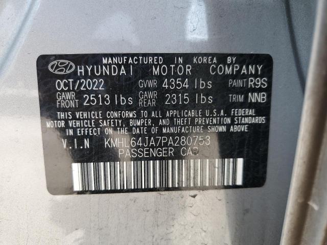 2023 HYUNDAI SONATA SEL KMHL64JA7PA280753
