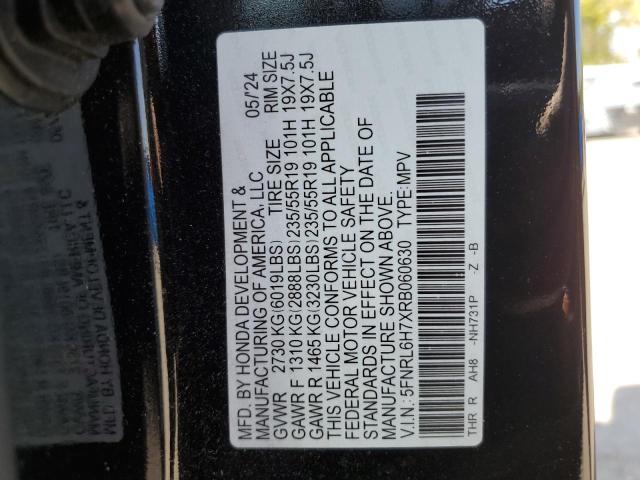 2024 HONDA ODYSSEY SP 5FNRL6H7XRB060630
