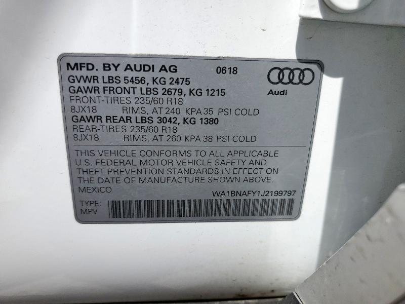 2018 AUDI Q5 QUATTRO - WA1BNAFY1J2199797