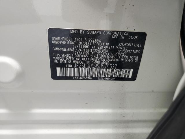 2025 SUBARU FORESTER P JF2SLDDC9SH575537
