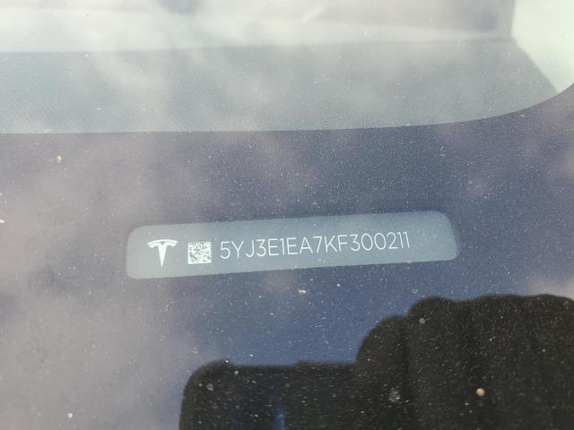 2019 TESLA MODEL 3 5YJ3E1EA7KF300211