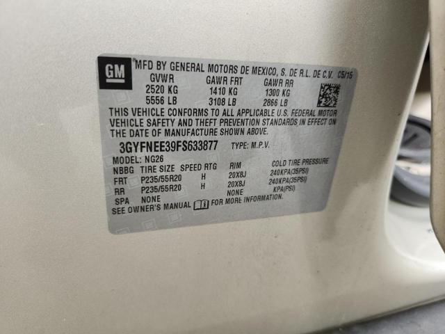 2015 CADILLAC SRX LUXURY COLLECTION 3GYFNEE39FS633877