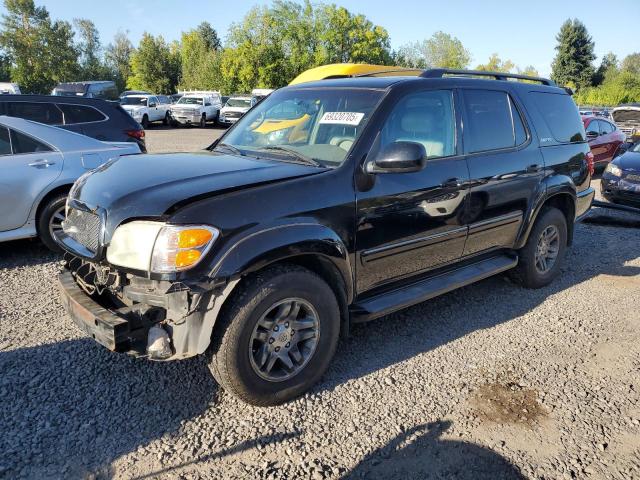 TOYOTA SEQUOIA LI 2004 black  gas 5TDZT38A04S211117 photo #1