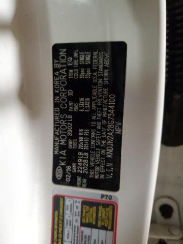 2016 KIA SOUL KNDJN2A28G7344100