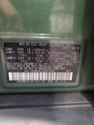 2013 SUBARU OUTBACK 2. - 4S4BRCKC3D3315964