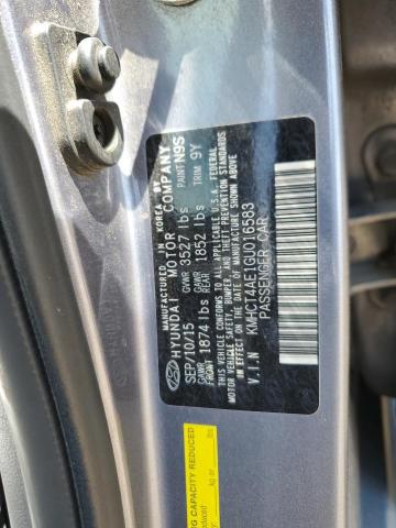 2016 HYUNDAI ACCENT SE KMHCT4AE1GU016583