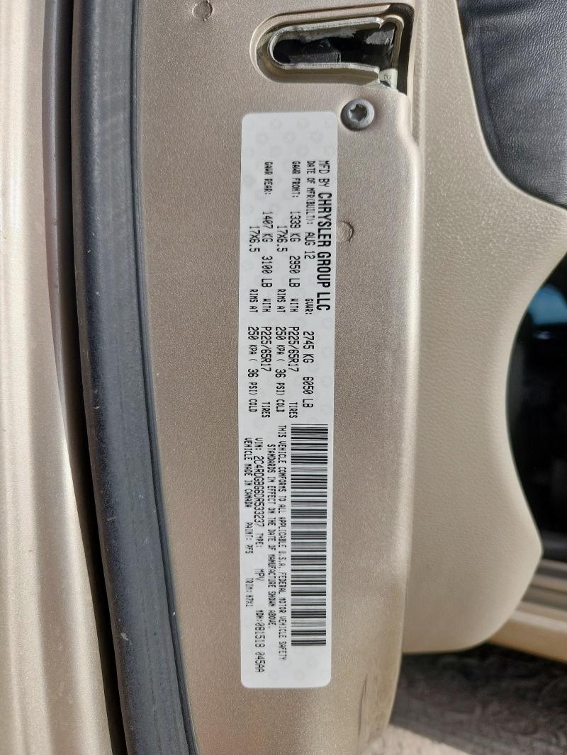 2013 DODGE GRAND CARA - 2C4RDGBG6DR533237