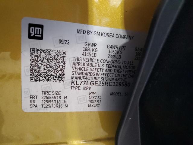 2024 CHEVROLET TRAX 1RS KL77LGE25RC129580