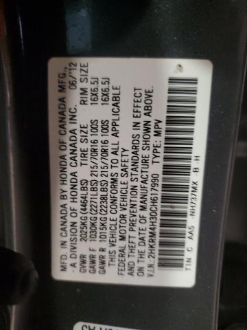 2012 HONDA CR-V LX - 2HKRM4H30CH617990