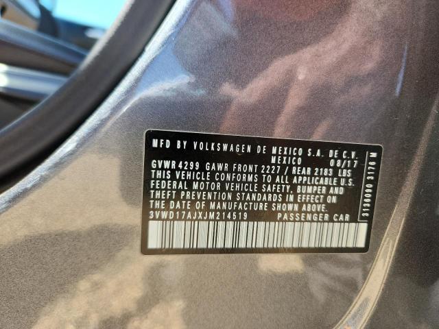 2018 VOLKSWAGEN JETTA SPORT #3286690327