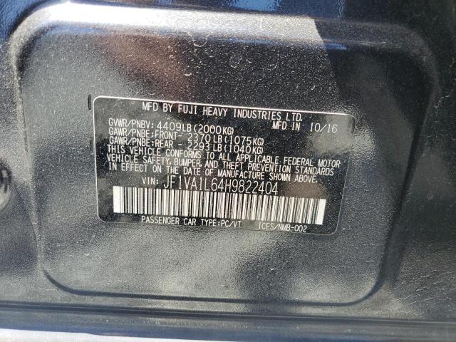 2017 SUBARU WRX LIMITE JF1VA1L64H9822404