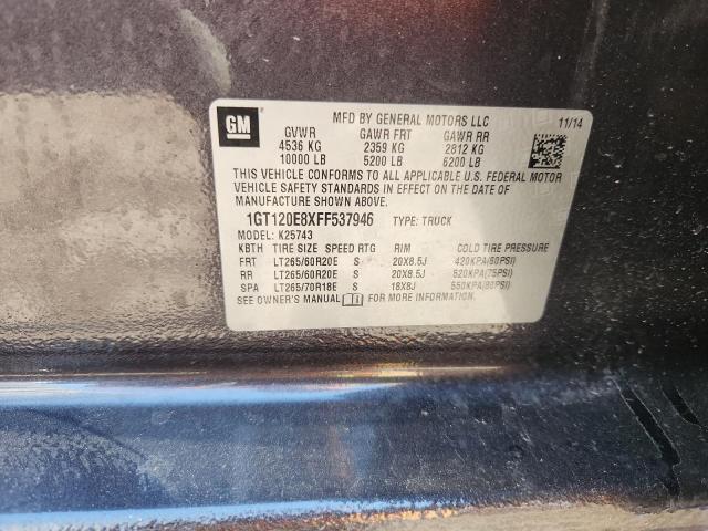 2015 GMC SIERRA K25 1GT120E8XFF537946