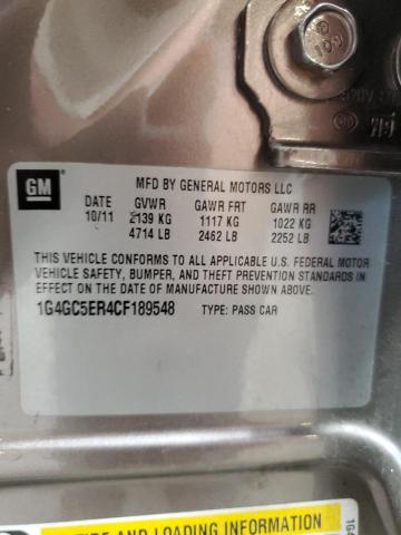 2012 BUICK LACROSSE - 1G4GC5ER4CF189548
