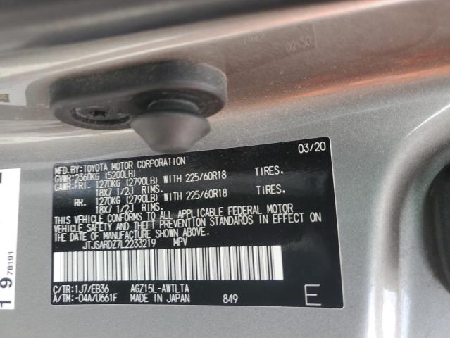 2020 LEXUS NX 300 F S JTJSARDZ7L2233219