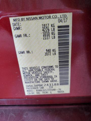 2017 NISSAN ALTIMA 2.5 - 1N4AL3AP6HC243188