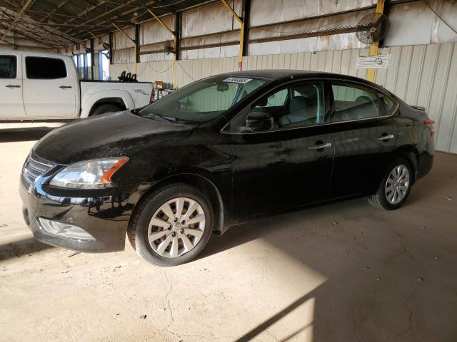 NISSAN SENTRA S 2014 black  gas 3N1AB7AP4EY274093 photo #1