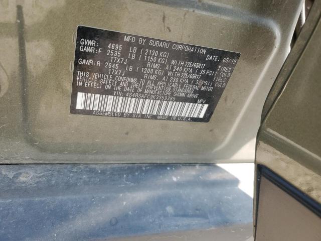 2019 SUBARU OUTBACK 2.5I PREMIUM 4S4BSAFC9K3359385