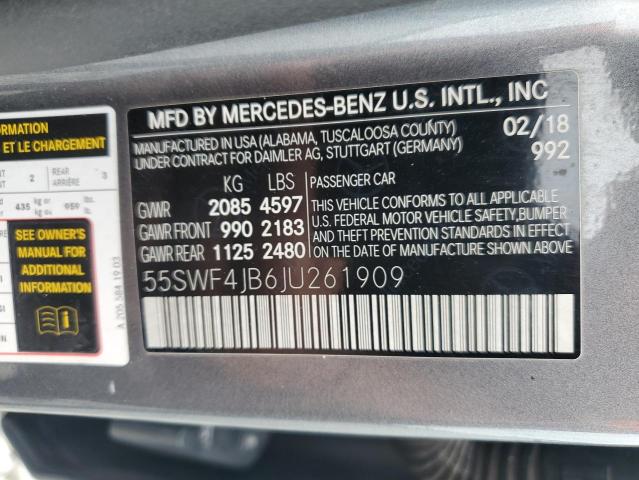 2018 MERCEDES-BENZ C 300 - 55SWF4JB6JU261909
