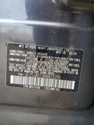 2017 SUBARU FORESTER 2 JF2SJAEC0HH413291