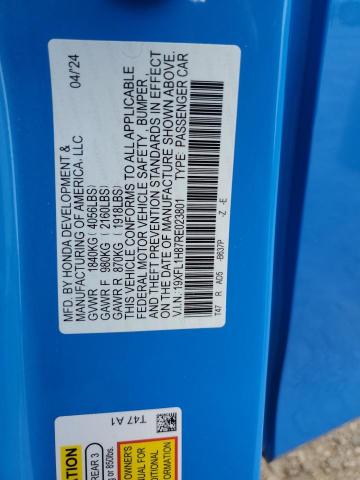2024 HONDA CIVIC SPOR 19XFL1H87RE023801