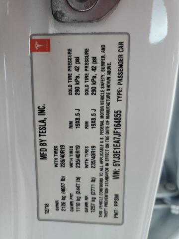2018 TESLA MODEL 3 5YJ3E1EA7JF164855