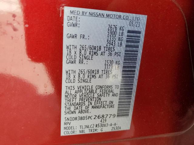 2023 NISSAN PATHFINDER 5N1DR3BD5PC268779
