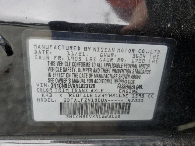 2022 NISSAN VERSA SV - 3N1CN8EVXNL823128
