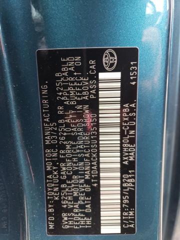 2025 TOYOTA CAMRY XSE 4T1DAACK0SU135150