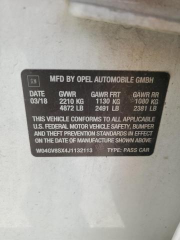 2018 BUICK REGAL TOURX ESSENCE W04GV8SX4J1132113