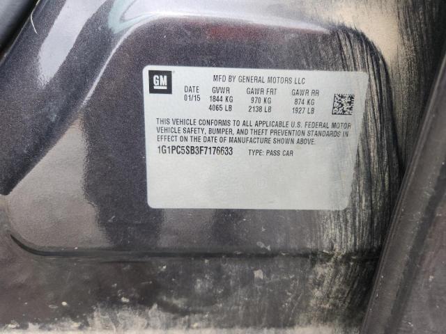 2015 CHEVROLET CRUZE LT 1G1PC5SB3F7176633