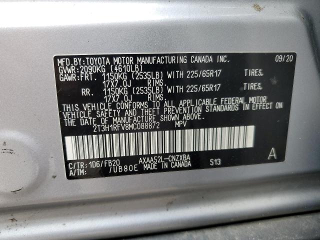2021 TOYOTA RAV4 LE - 2T3H1RFV8MC088872