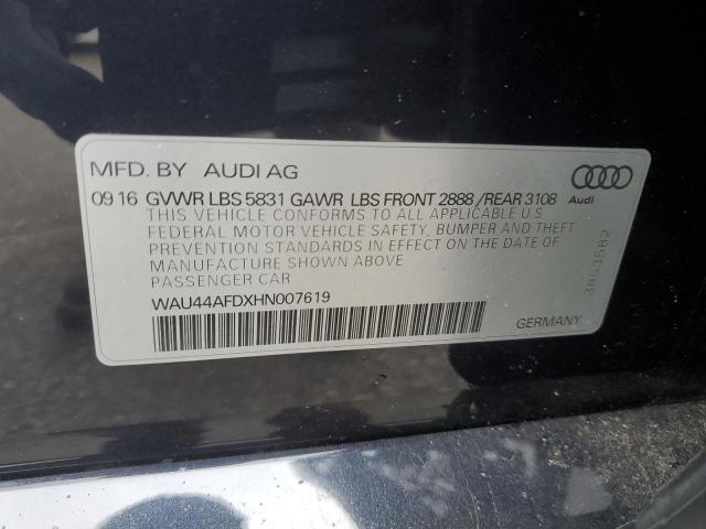 2017 AUDI A8 L QUATTRO WAU44AFDXHN007619