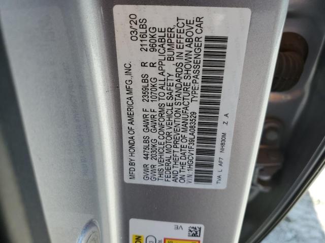 2020 HONDA ACCORD SPO 1HGCV1F39LA083529