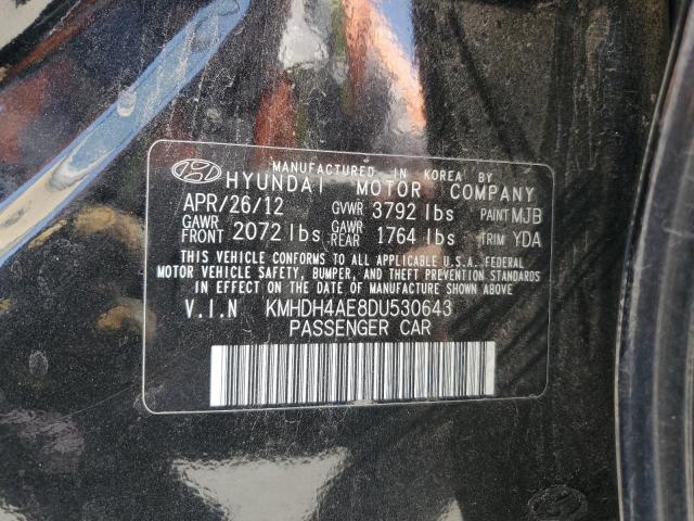 2013 HYUNDAI ELANTRA GL - KMHDH4AE8DU530643