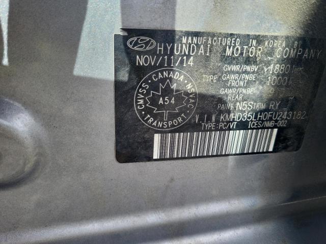 2015 HYUNDAI ELANTRA GT KMHD35LH0FU243182