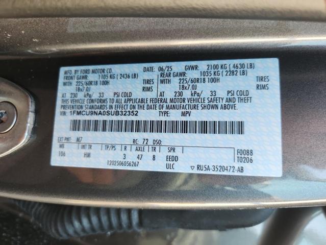 2025 FORD ESCAPE ST 1FMCU9NA0SUB32352
