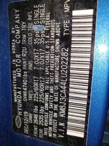 2020 HYUNDAI TUCSON LIM KM8J3CA44LU202282