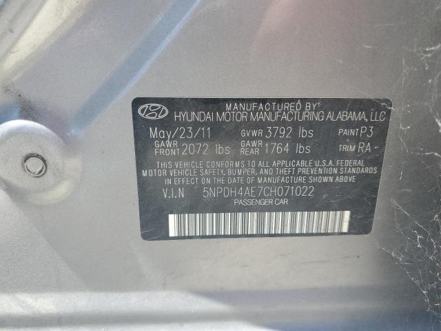 2012 HYUNDAI ELANTRA GL #3289032858