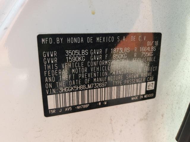 2018 HONDA FIT EX 3HGGK5H88JM732697