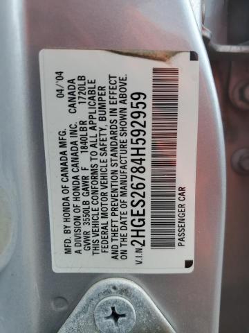 2004 HONDA CIVIC EX #3293292467