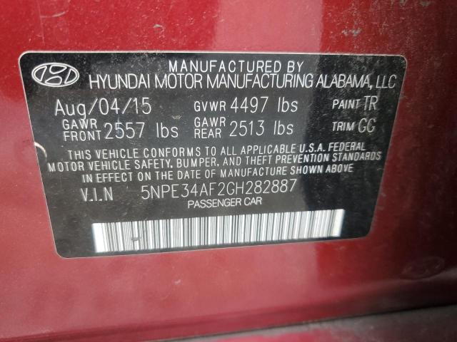2016 HYUNDAI SONATA SPORT #3305423471