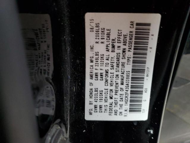 2016 HONDA ACCORD LX - 1HGCR2F43GA009855