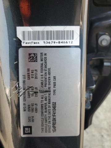 2015 BUICK VERANO CON 1G4PR5SK1F4104932