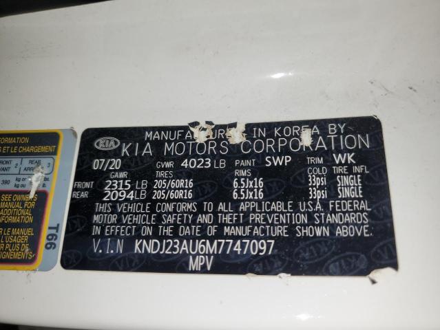2021 KIA SOUL LX KNDJ23AU6M7747097