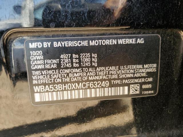 2021 BMW 530 I WBA53BH0XMCF63249